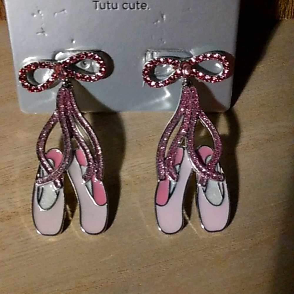 Sugarfix ballerina earrings NWT Pink
